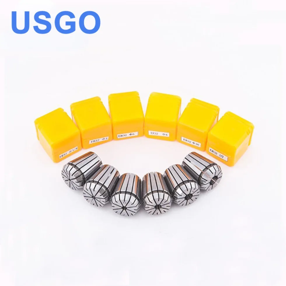 USGO 10Pcs Collet Chuck CNC Spindle ER8A Lathe Tool Holder Set 1-5mm for CNC Engraving Milling Lather Tool