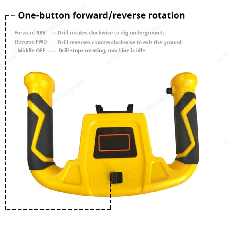 Electric Earth Auger Cordless Rechargeable Hole Digger Mini Ground Drill Machine For Tree Planting Garden Farm Soil Digging