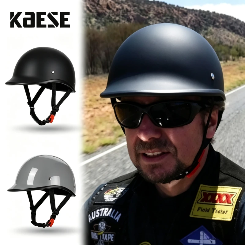 Factory Wholesale Sleek Carbon Texture Half Face Motorcycle Helmet ABS Shell Soft Breathable Liner Lightweight