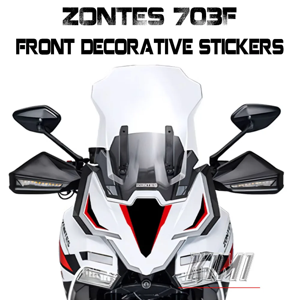 Motorcycle Fairing Sticker Decoration Reflective Cool Front Pull Headlight Decals For ZONTES 703F F703 703 F