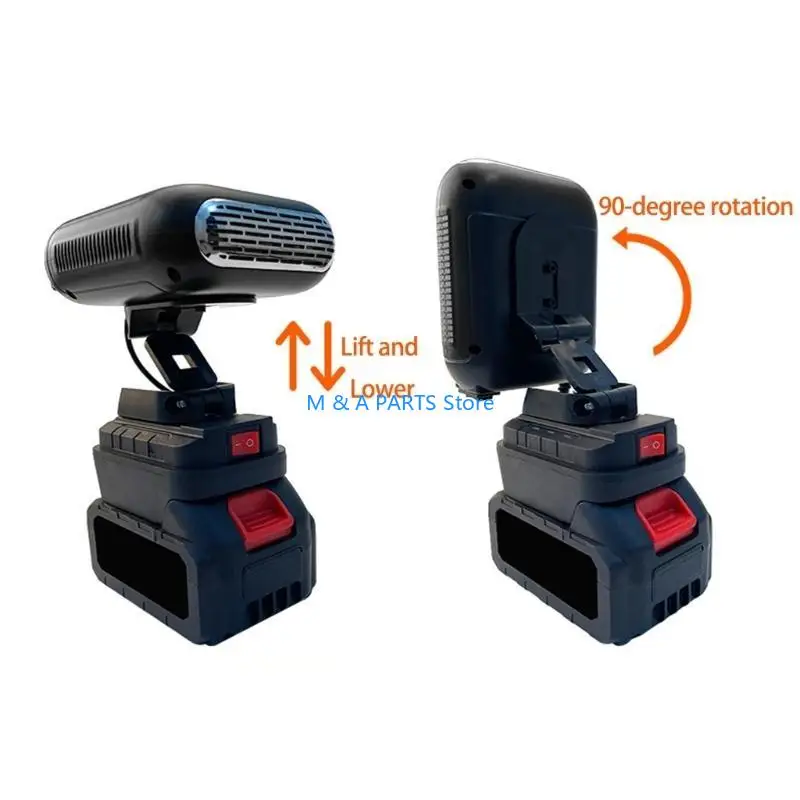 U1JF Double Temperature Car Windshield Heater Battery Operated Efficient Defrosting Small Spaces Home Office Factory Compact