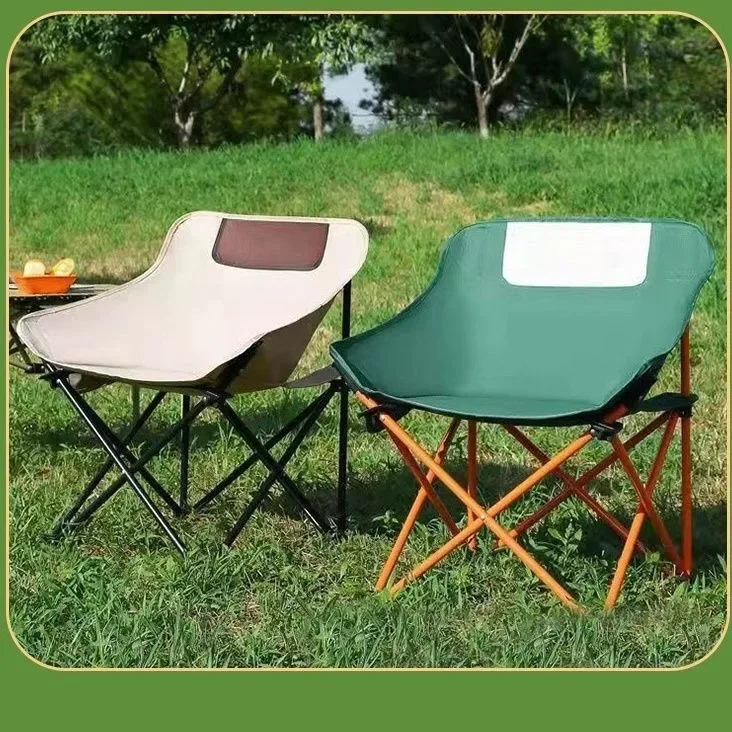 

Leisure Outdoor Folding Chair Portable Moon Chair Going Out Beach Portable Folding Chair Art Sketching Folding Chair