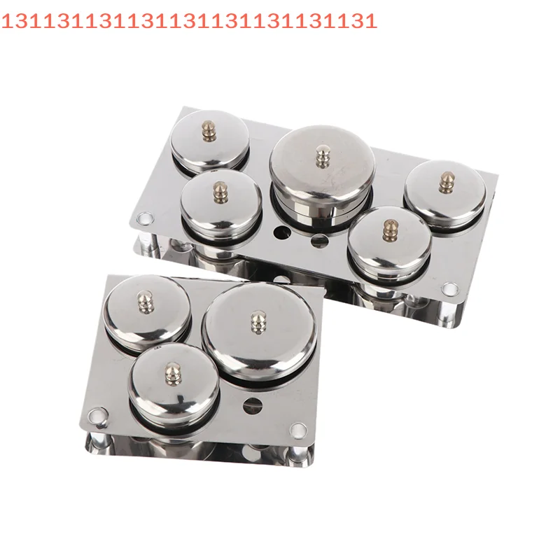 3/5 stücke Edelstahl Dappen Dish Tassen Set Salon Maniküre Acryl Pulver Flüssigkeit Container Organizer Fach Dappen Dish Nail art Werkzeuge