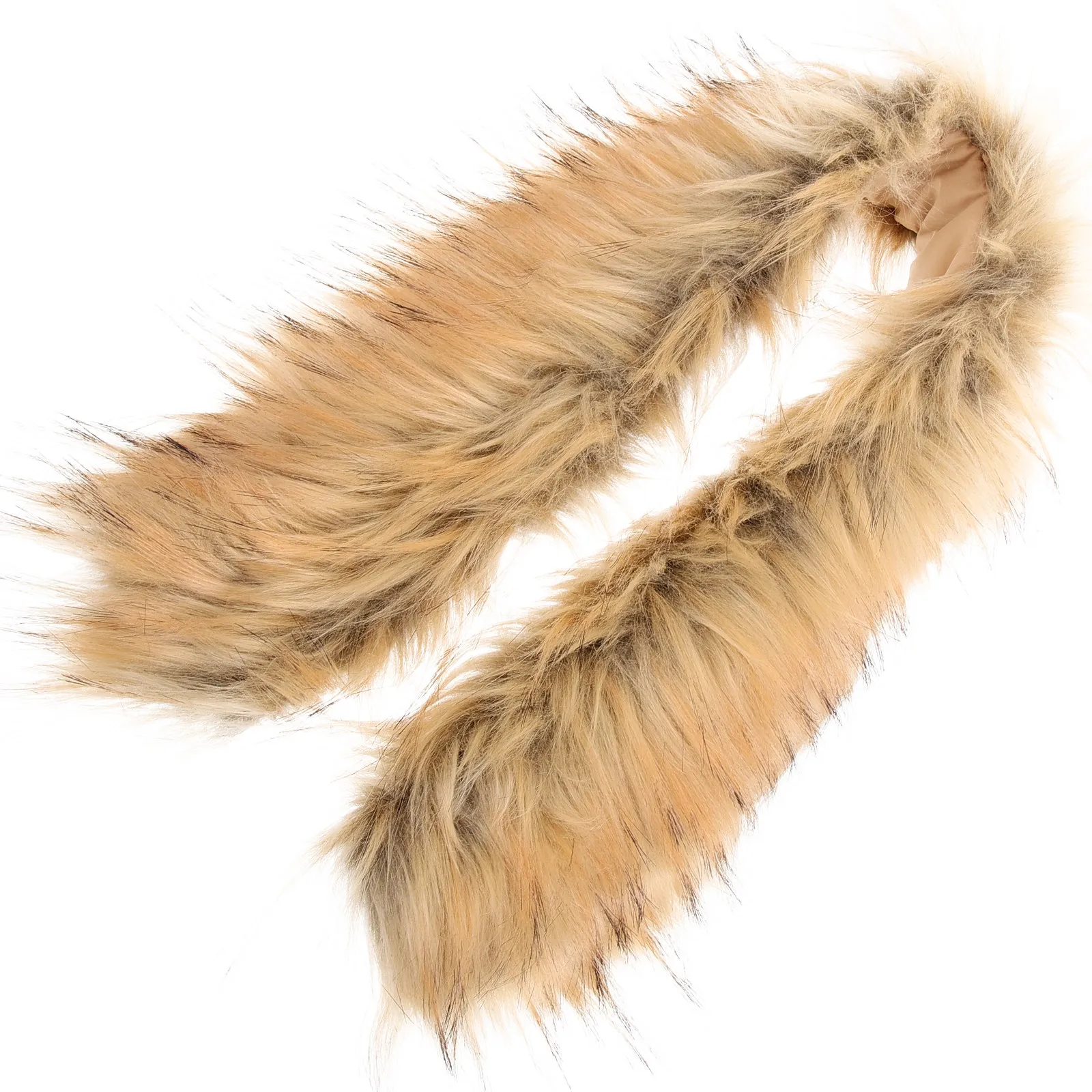 人工フードトリム交換用フェイクショールカラー女性冬用ジャケットアクセサリー厚く暖かいソフト快適なスノースーツ女性