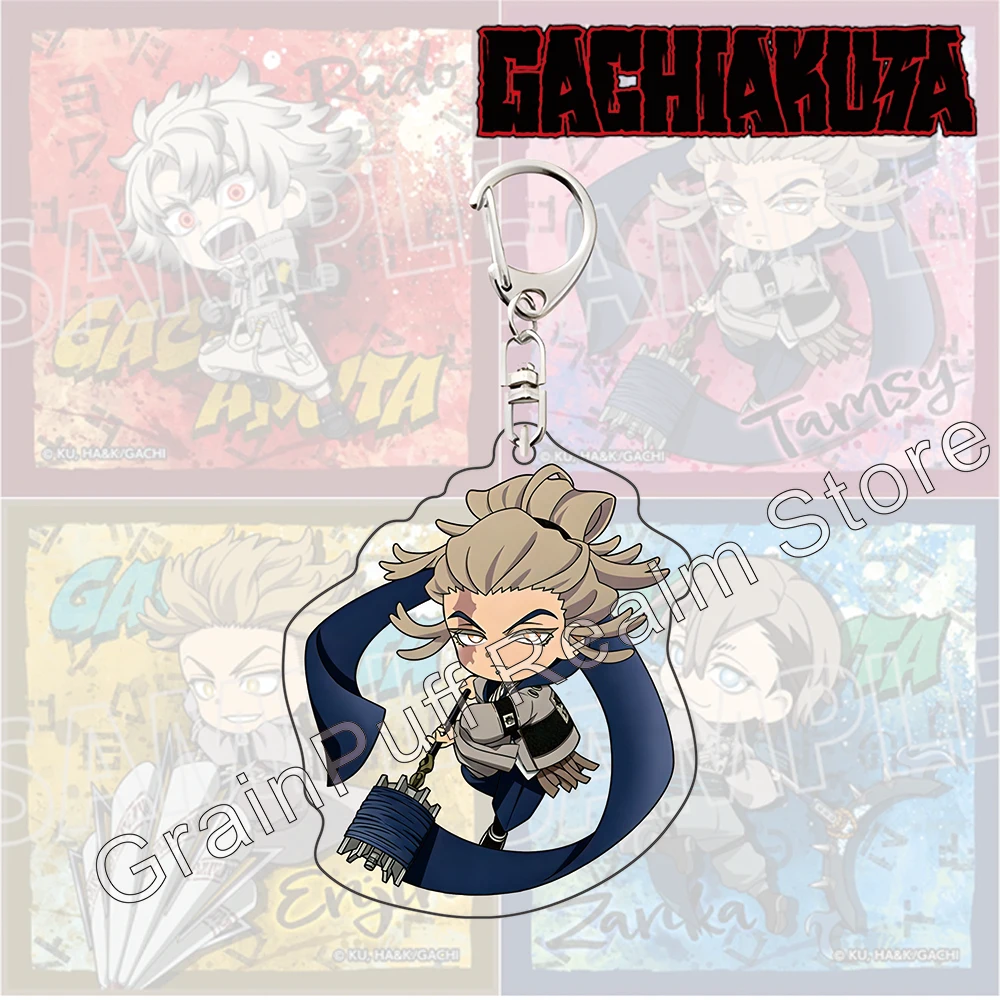 New 2026 Gachiakuta Chibi Keychain | Rudo Enjin Kawaii Anime Bag Pendant | Premium Clear Acrylic Accessory Fans Collection Gift