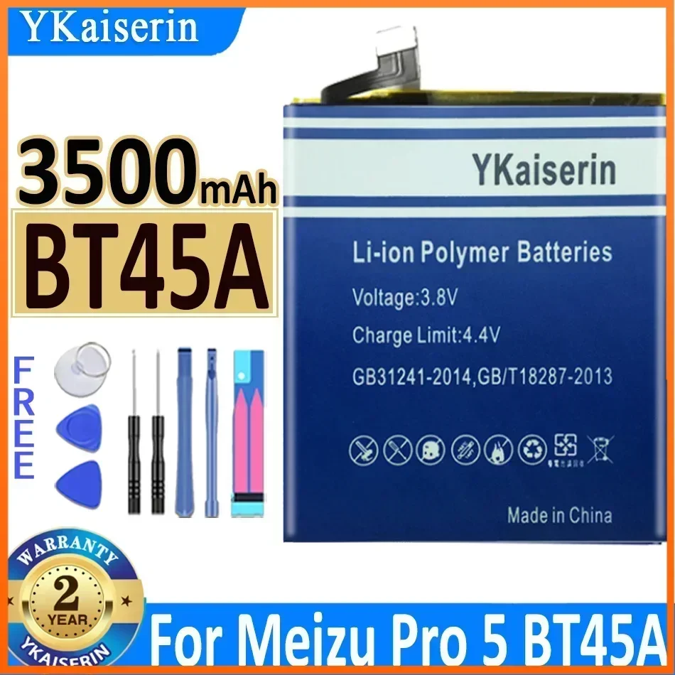 YKaiserin Battery BT45A BT56 High Capacity Battery for Meizu Pro 5 Pro5 /MX5 Pro / Pro 5 Pro5 M5776 Bateria + Track NO