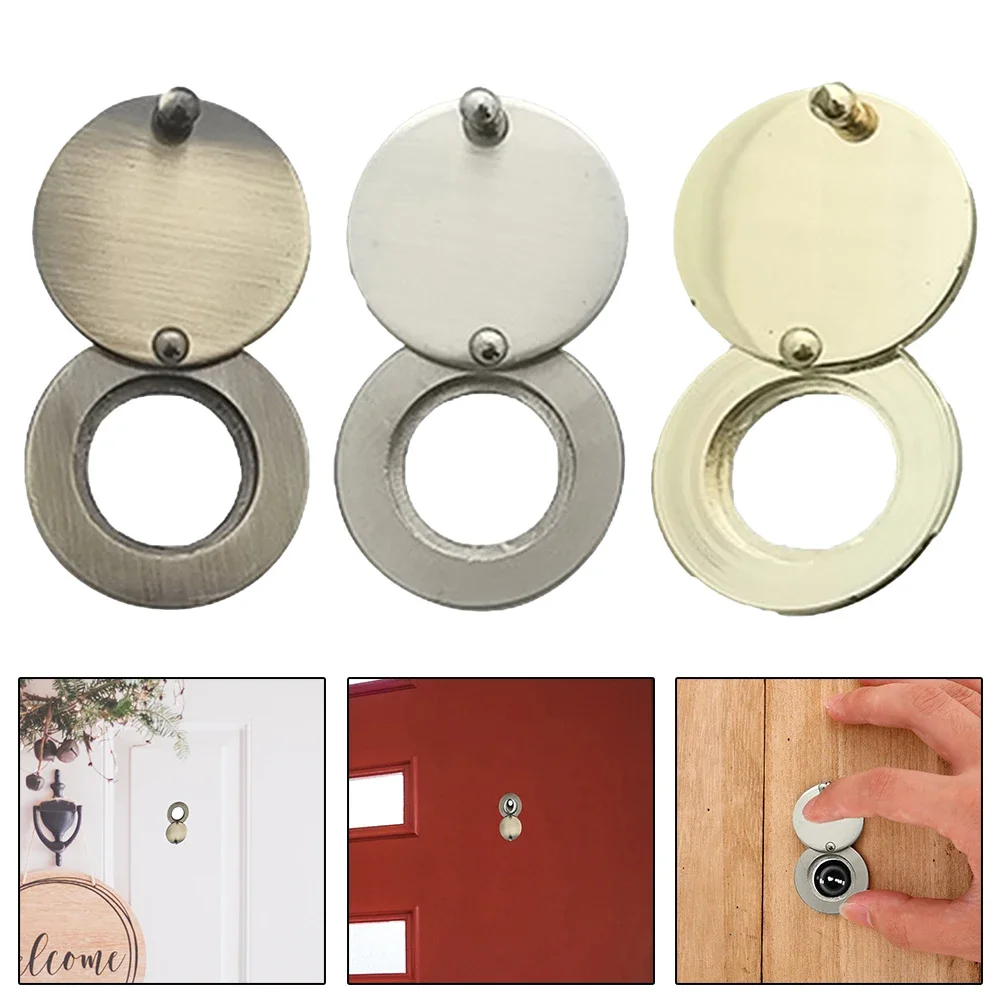 Door Peephole Cover Copper Privacy Security Peephole CoverPrivacy Security Peephole Protective Cap Door Hardware