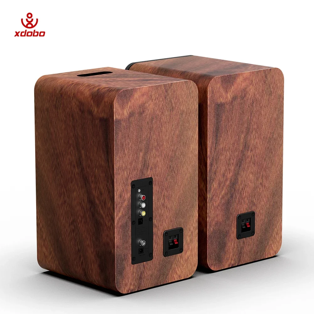 xdobo Taste 1978 blue tooth wooden bookshelf wireless portable speakers Wooden LoudSpeaker Shell Subwoofer Sound System