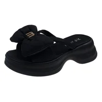 Women Slippers 2026 Summer Casual Shoes Versatile Thick Sole Women flip flop Outwear Bow Beach Slippers Sexy Slides tongs femme - Image 3