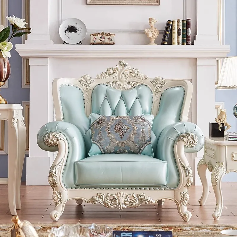 مجموعة أريكة أوروبية لغرفة المعيشة مجموعة فاخرة كاملة