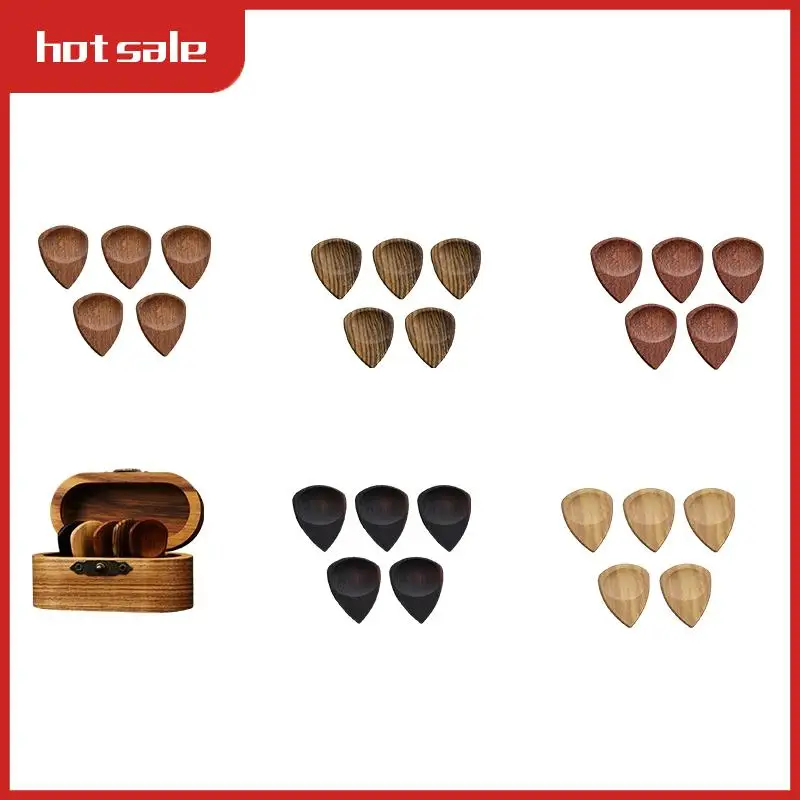AC22-Grooved Guitar Picks, Wooden Guitar Picks, Wooden Guitar Picks For Electric, Acoustic Or Bass Guitar