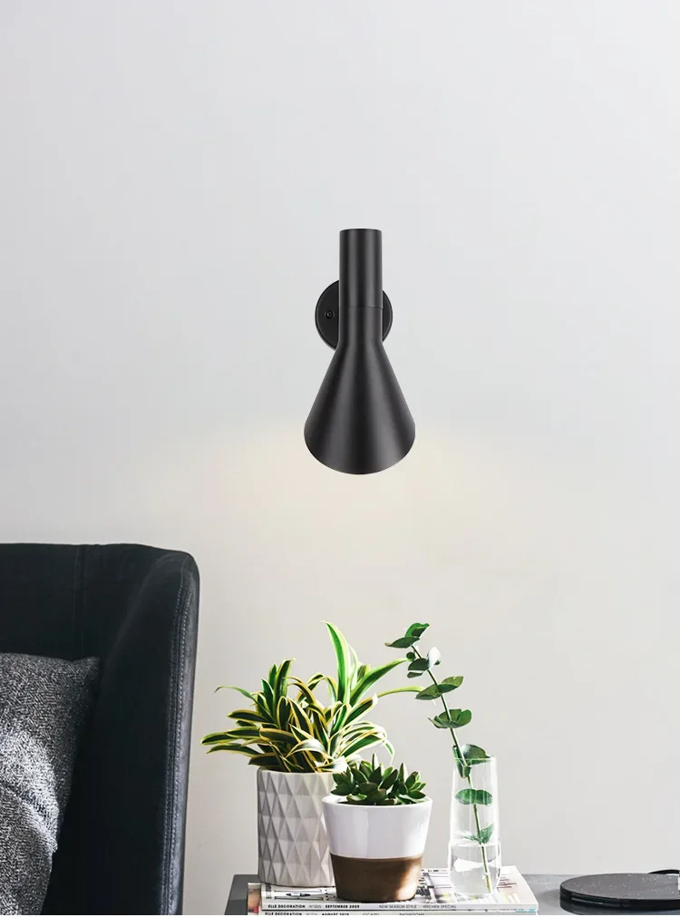 American Industrial Style Wall Lamp Creative and Simple Corridor Bedroom Bedside Light Living Room Adjustable Home Decoration