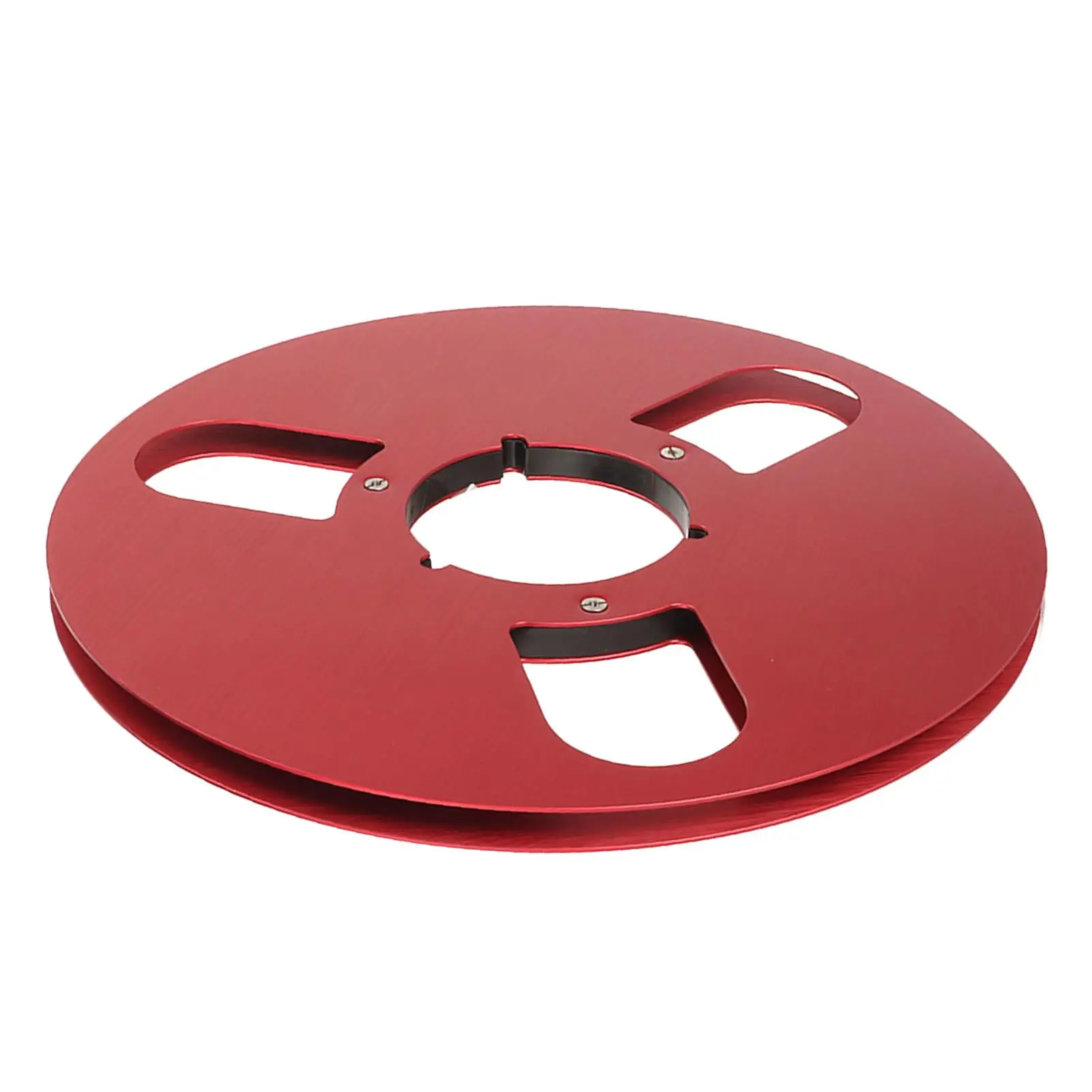 10.5 Aluminum Alloy Empty Reel - 1/4, 3 Holes - Red