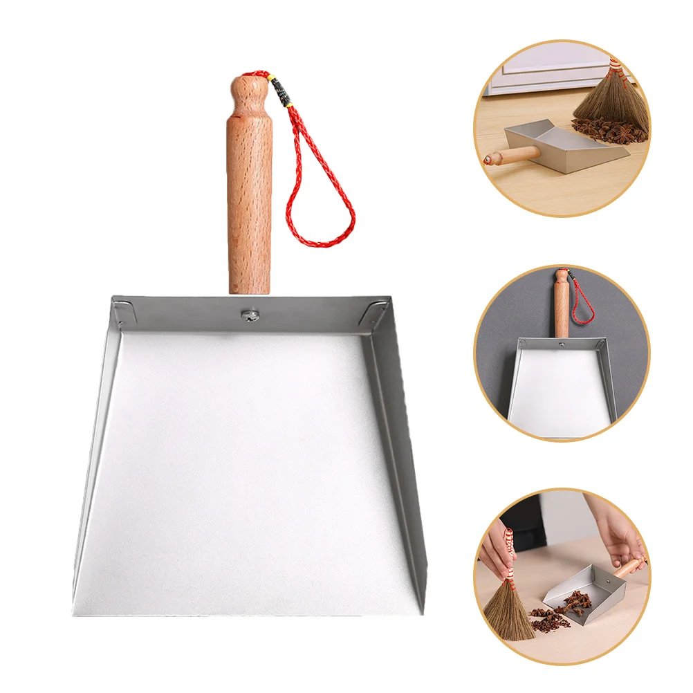 

Cleaning Dust Pan Dustpan Broom Tabletop Small Dustpans Glass Silver Metal Child