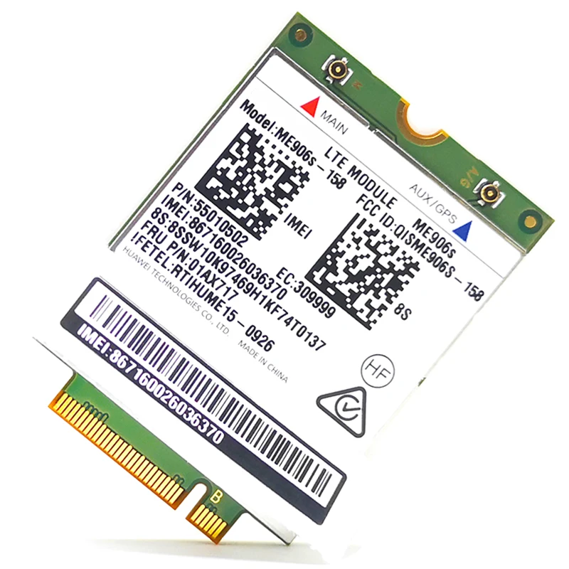 ME906S Mobile Broadband Card for Lenovo X260 T460 T560 X1C L560 P50 LTE HSPA+ 4G Module ME906S-158