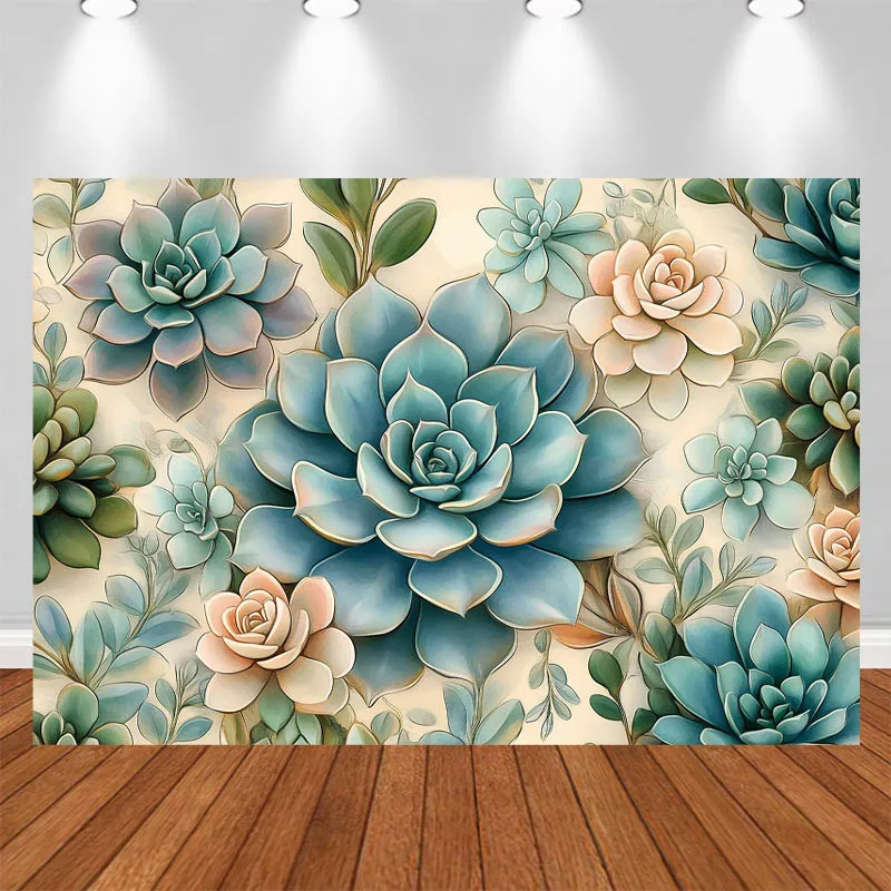 

LS photography background Full-screen Lotus Flower Decor Adult Kids Portrait Photo Backdrop Studio
