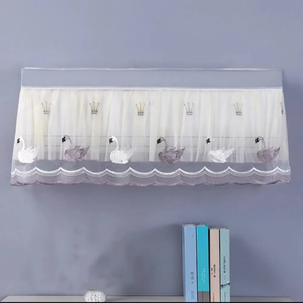 Nueva cubierta antipolvo para aire acondicionado montado en la pared, cubiertas de CA antipolvo lavables, cortina ligera portátil a prueba de viento para el hogar