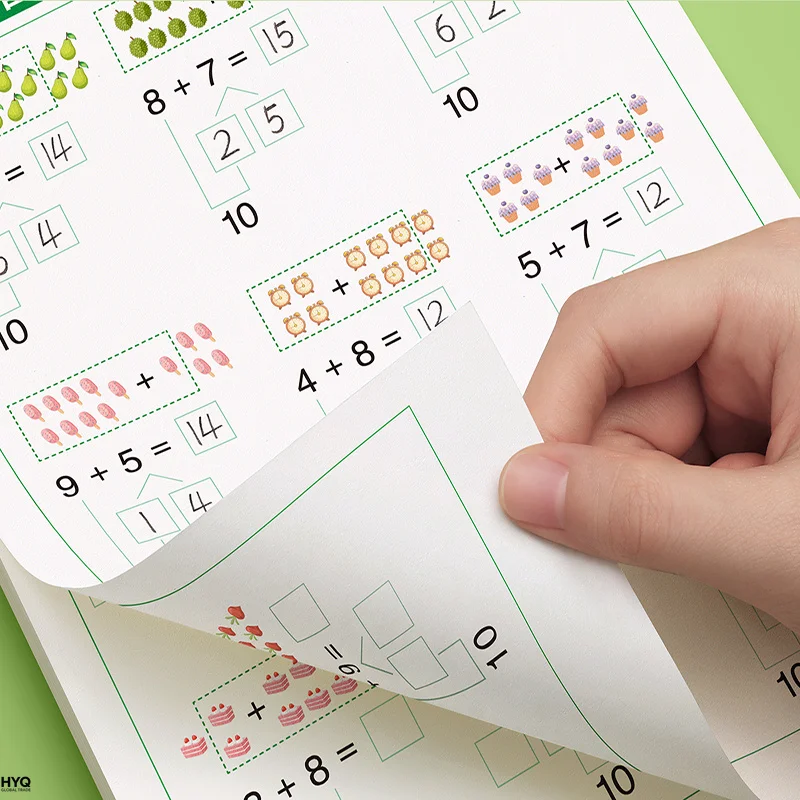 Kids Math Handwritten Copybook: Addition & Subtraction Within 10/20 image 5