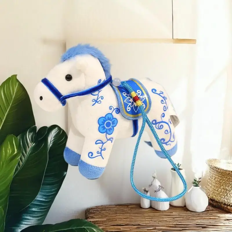 Unique Plush Toy of Horse Mascot Year 2026; Soft Realistic Pony Gift for New born, Great for Home Decor