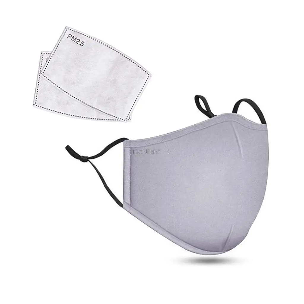 Cotton Face Mask PM2.5 Activated Carbon Mask Washable And Reusable Lot Activated Carbon Filter Mask Protective Mask