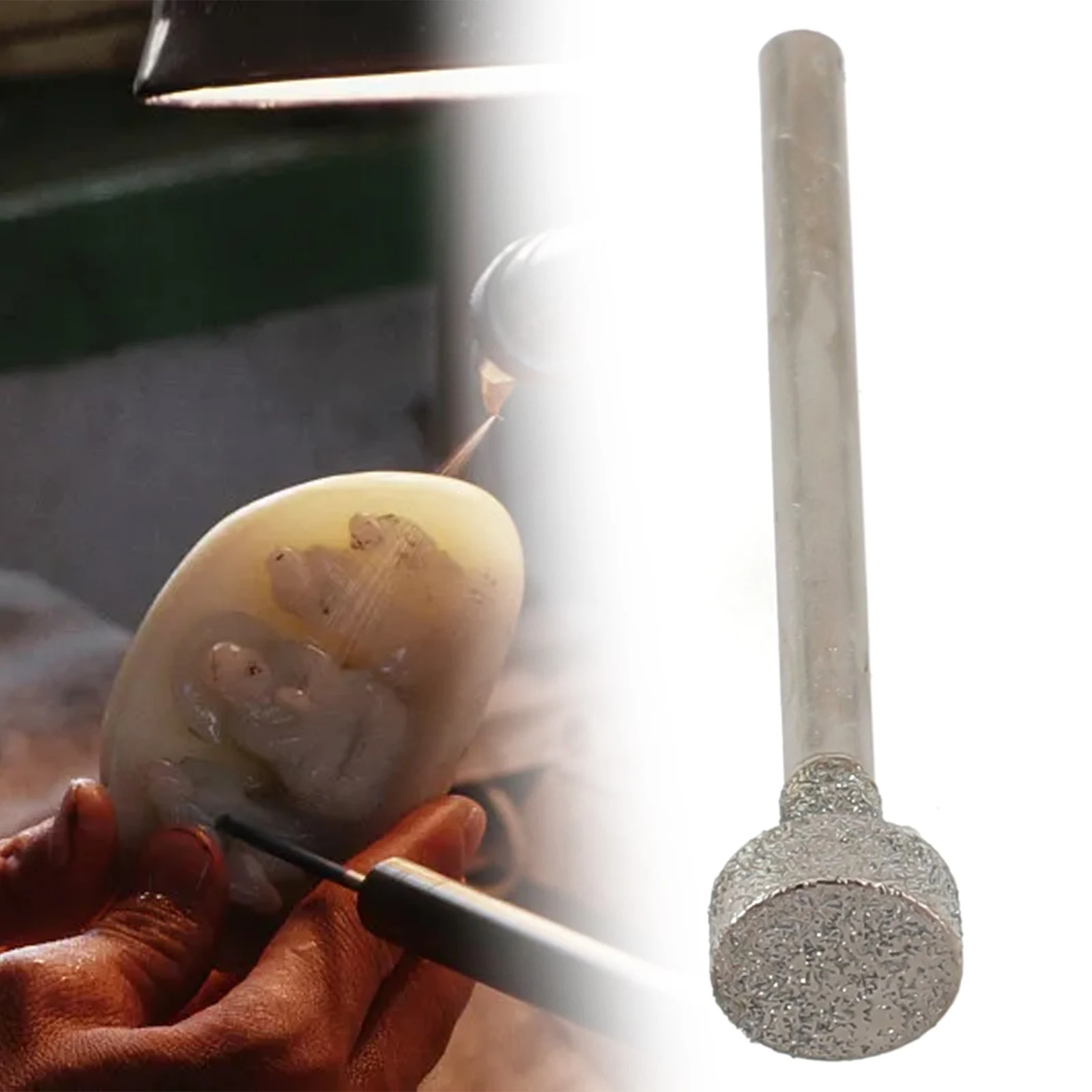 

Grinding Burr Diamond Grinding Head Cylinder 8/10/12/14/16mm Diamond Diamond Grinding Head Right Angle E Needle