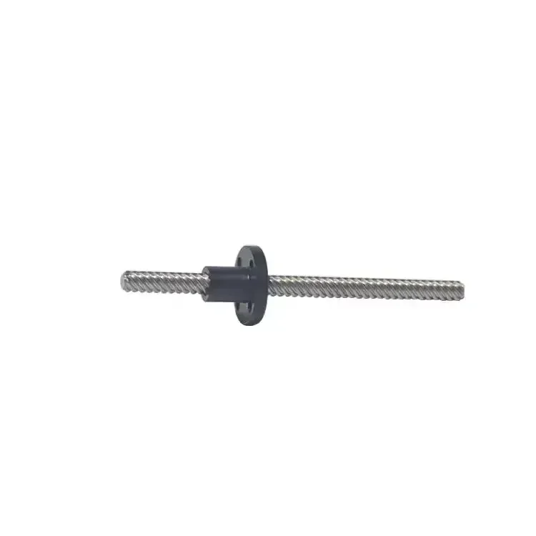 T8 Stainless Steel Lead Screw, Lead 4/2/8/10mm, OD 8mm, Pitch 2mm, Length 200-600mm, with Nylon Nut, for CNC and 3D Printers.