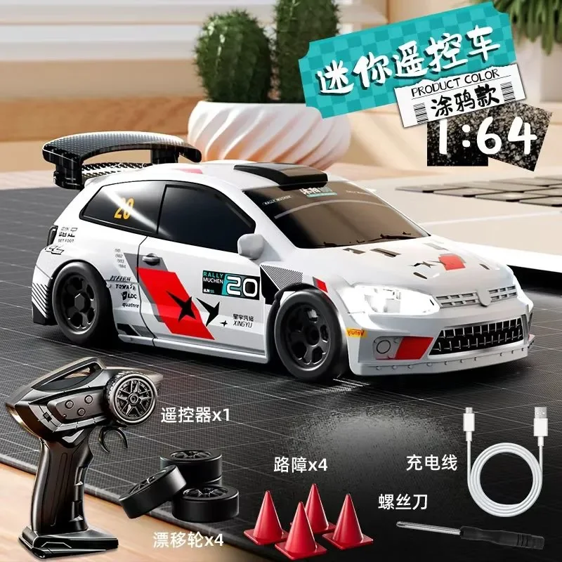 

1/64 Flying Spur 3 Same Style Pull up Remote Control Car Pocket Car Cool Drift Desktop Decompression Drift Car Children's Toy