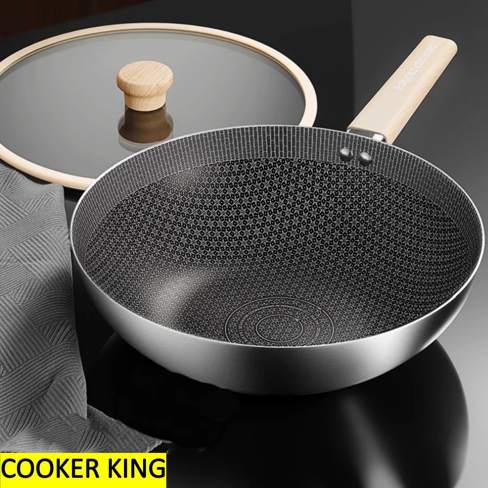 

COOKER KING сотовая антипригарная сковорода из нержавеющей стали с плоским дном для домашней кухонной утвари, быстрая теплопроводность