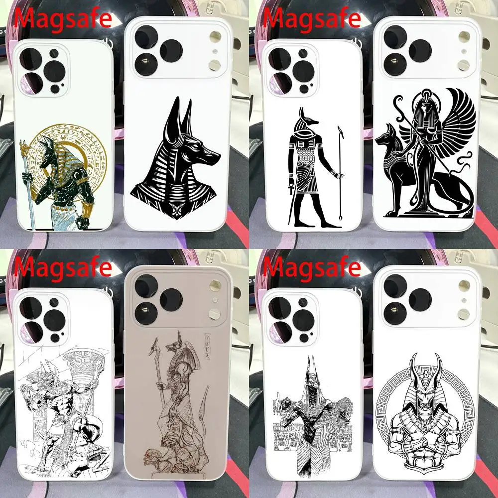 

Ancient Egyptian God Anubis Phone Case For iPhone 14,16,15,11,13,17,12,Air,Mini,Plus,E,Pro,Max Magnetic Magsafe Frosted Cover