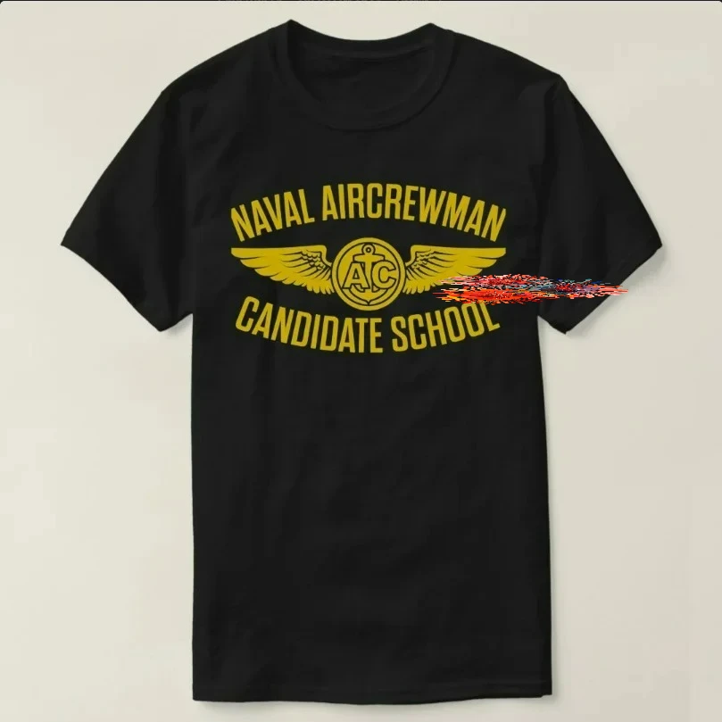 Retro Style Naval Aircrewman Candidate School T-Shirt 100% Cotton O-Neck Short Sleeve Casual Mens T-shirt Size S-3XL
