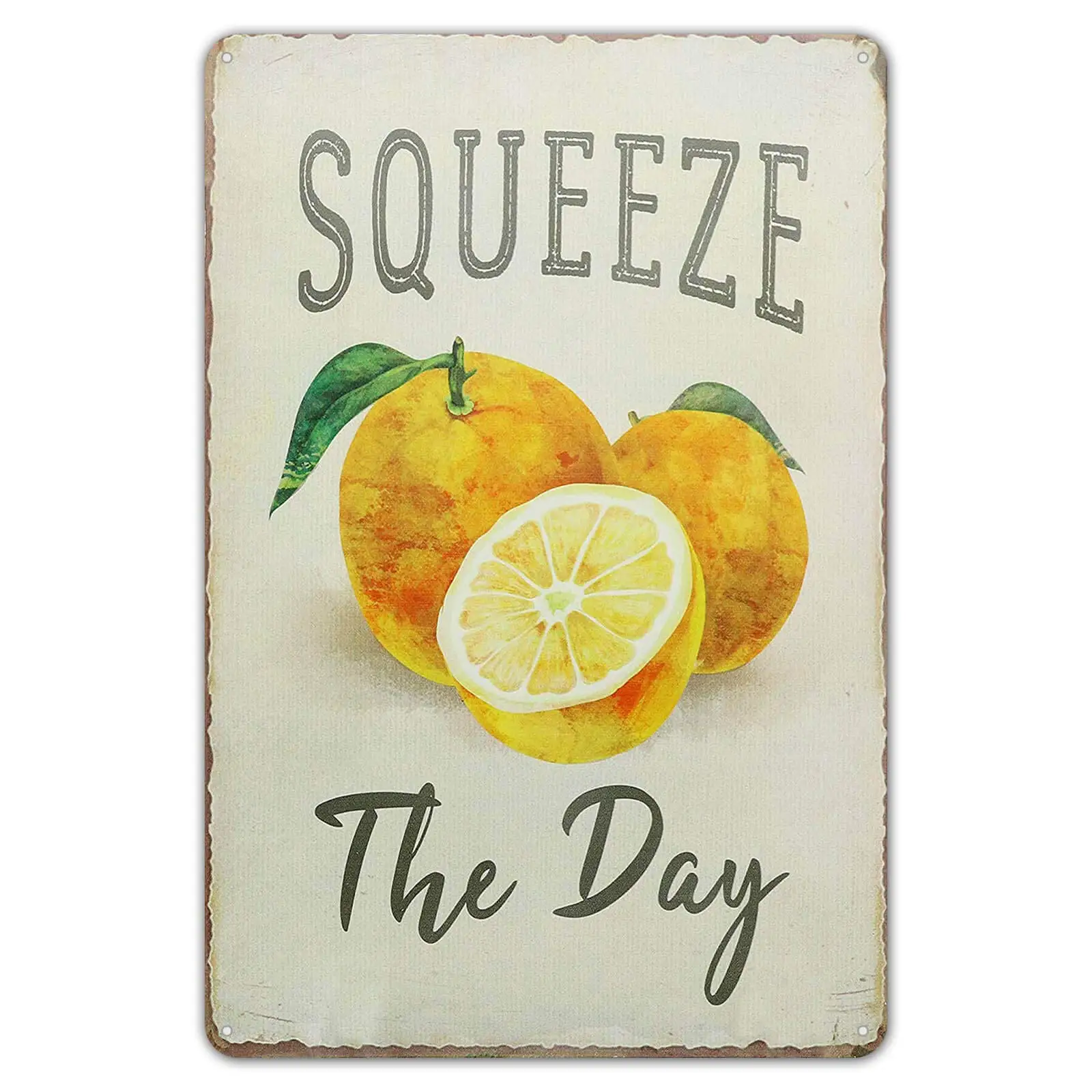 Agedsign Metal Signs Lemons Fruits Funny Vintage Home Novelty Decorations Tin Sign Wall Decor 8 x 12 inches Farmhouse Decor sign