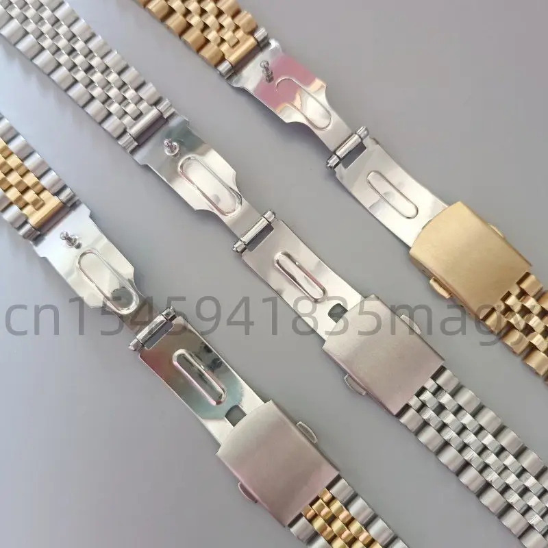 18mm 20mm Solid Stainless Steel Brush Polish Jubilee Universal Straight End Watch Strap Band Bracelet Fits For SKX ROX OMG Watch