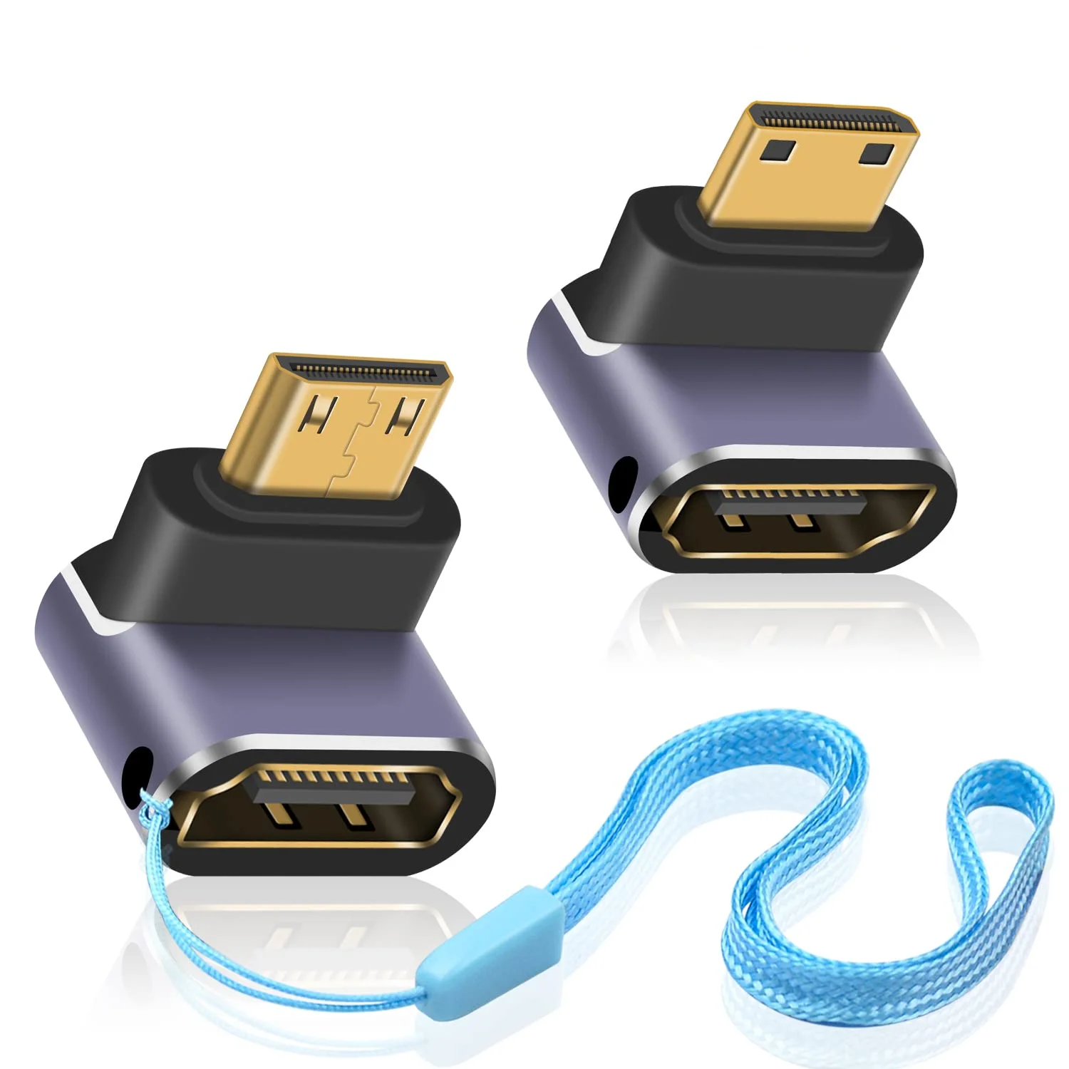 

Mini HDMI-compatible toHDMI-compatible 2.1 Cable Adapter Converter 48Gpbs 8K60HZ 4K120HZ for HDTV Projector PS4 PS5 Laptop PC