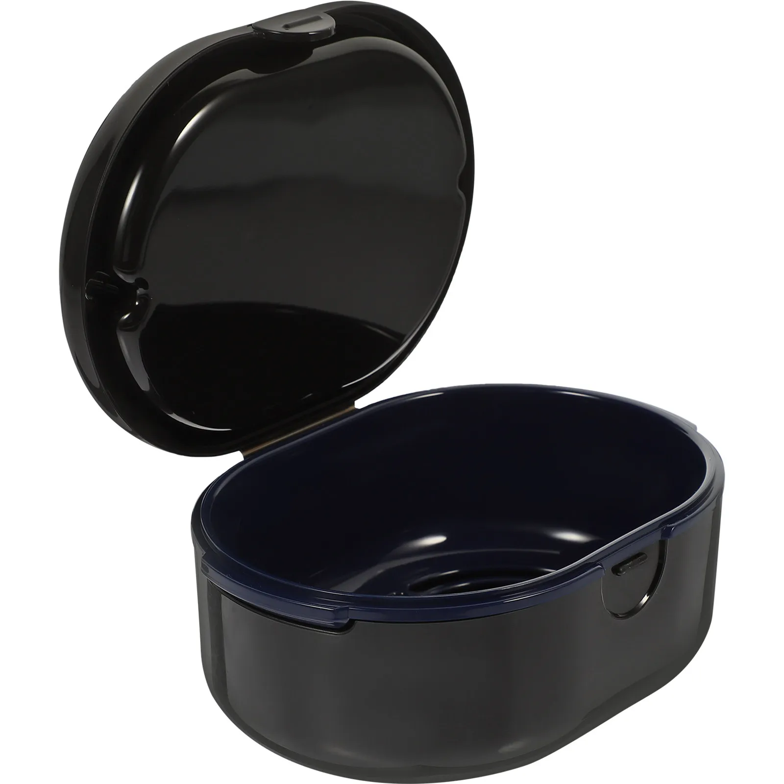 

Portable Hollow Double-Layer Denture Storage Case for Orthodontic Retainers Denture Bath Cleaning Box Scratch-Resistant