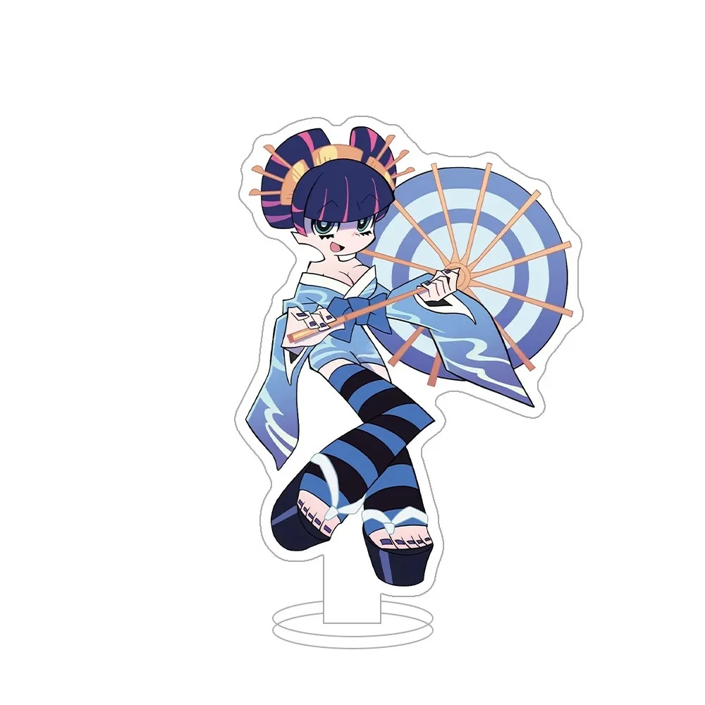 15CM Hot Anime Panty & Stocking Acrylic Stand Model Cosplay Characters Ornament Accessories Goods Christmas Gifts
