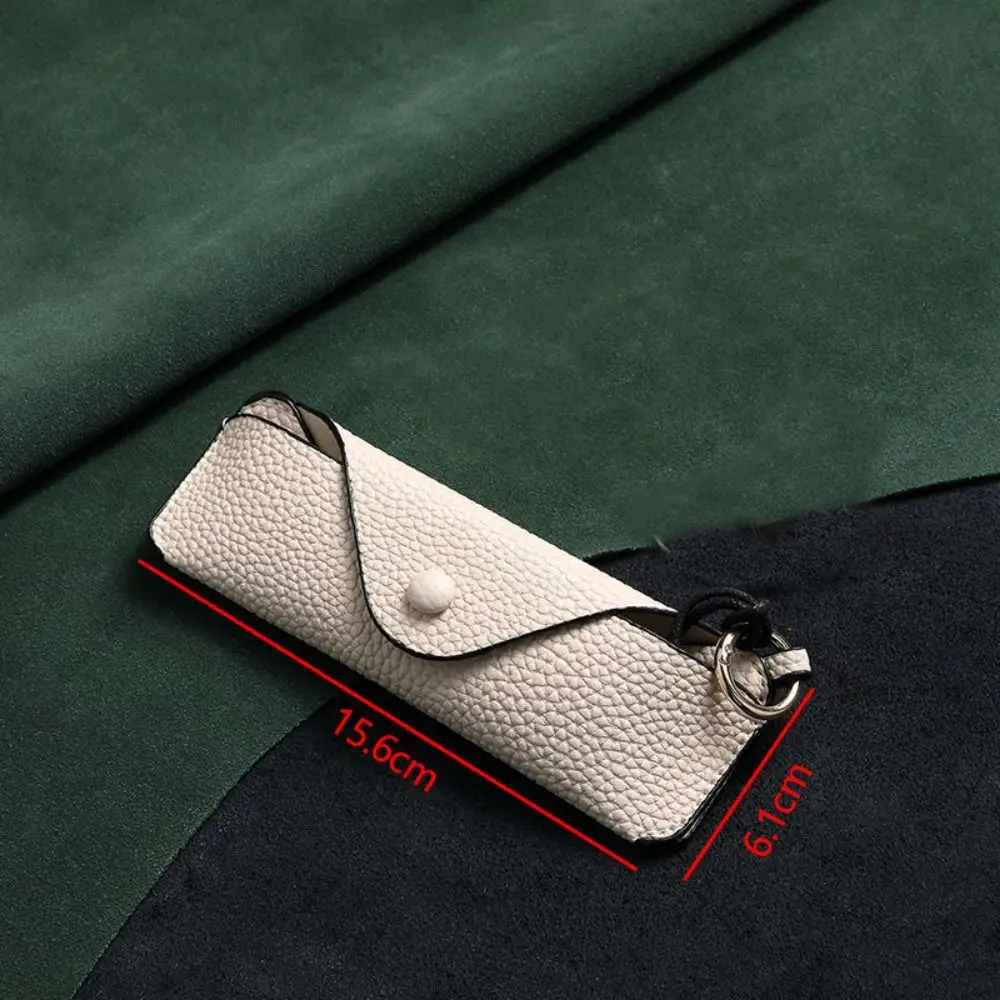 Retro PU Leather Glasses Bag With Lanyard Portable Sunglasses Box Storage Bag Anti Pressure Protective Cover