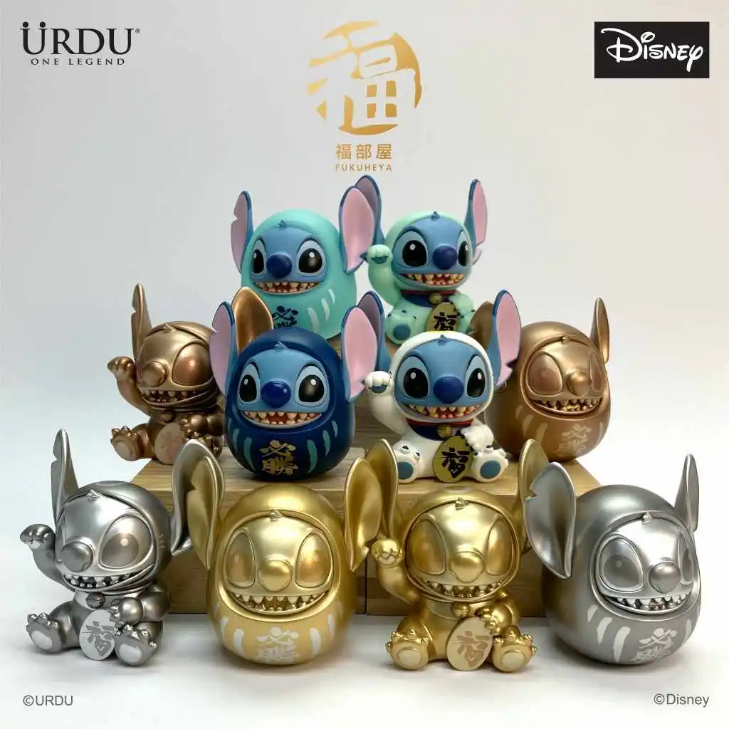 

Genuine URDU Disney Lucky Stitch Series Blind Box Cute Stitch Action Figure Desk Decor Ornament Surprise Box Trendy Toys Gift