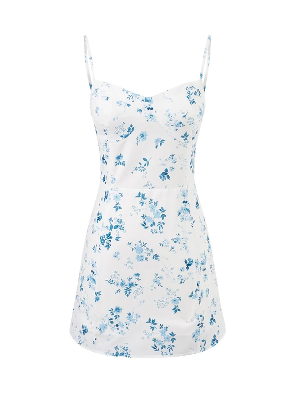 Retro Wyszczuplająca Spódnica Letnia z Kwiatowym Nadrukiem, Damska, Modelująca Talia, Idealna na Wakacje, Elegancka, z Wysokim Stanem, Poliester