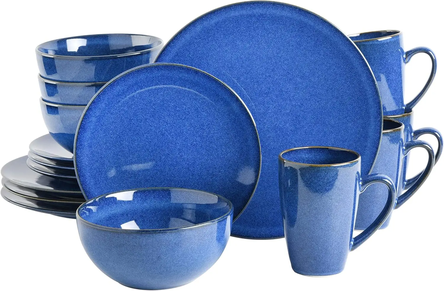 

Lisbon Reactive Dinnerware Set, Cobalt Blue, Service for 4 (16pcs)