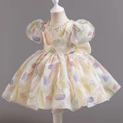Children Dresses on Offer Liquidation Girl Infant Dress Gown Birthday Dresses Luxury for Girls Clothes Girls' Party Dress Baby