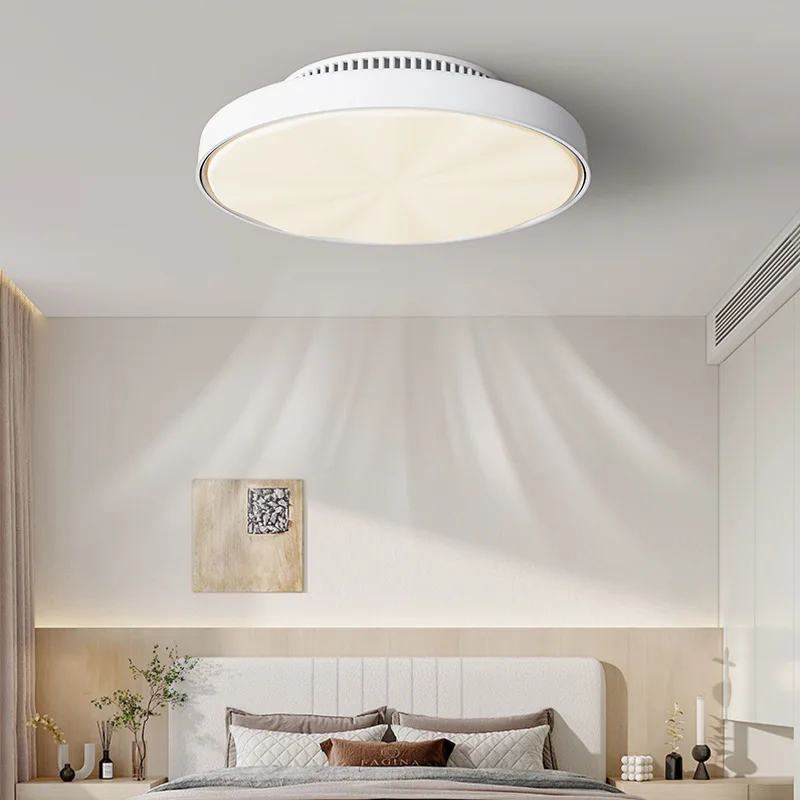 

SANDYHA Modern Minimalist Leaf Ceiling Fan Light LED Lamp Circular Design for Bedroom Living Room Study Stylish Home Lighting