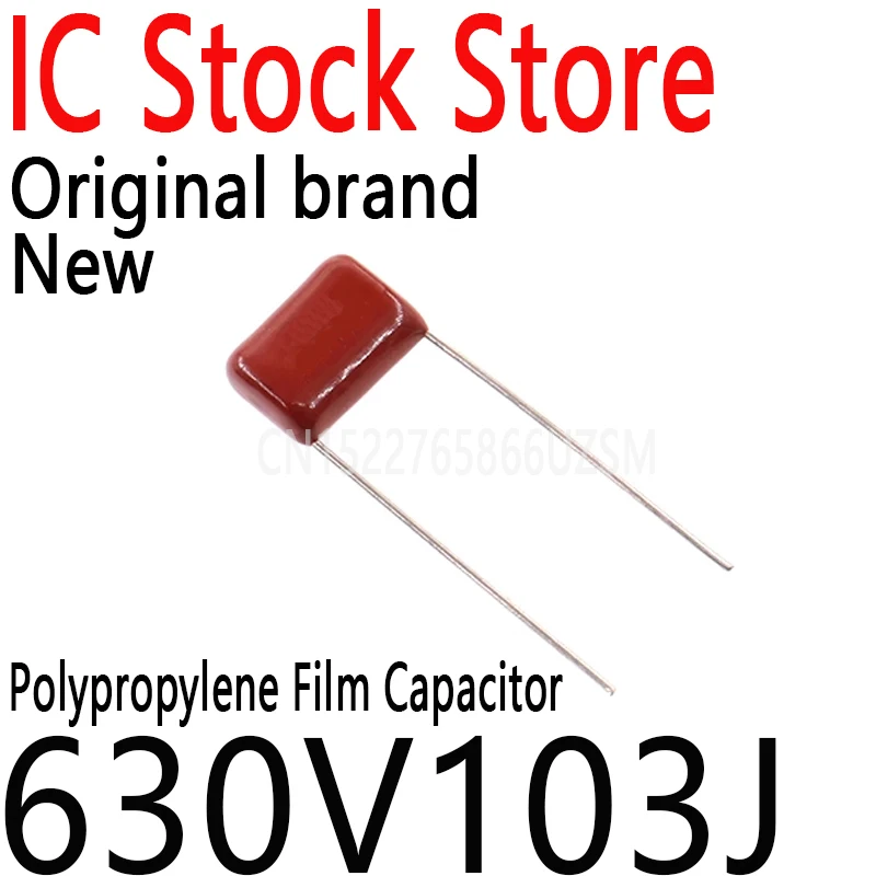 

100PCS New and Original CBB22 0.01UF Pitch 10MM 10NF 630V 103J CBB Polypropylene film capacitor 630V103J