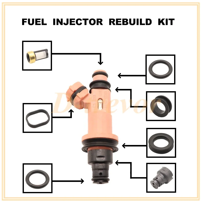 Fuel injector nozzle repair kit for Lexus GS430 LS430 LS430 4.3L Engine 2002-2007 23250-50030