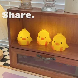 Duck LED Night Light Bedroom Decoration Cute Warm Love Night Light Christmas Gifts Birthday For Kids Room Bedside Sleeping Lamp