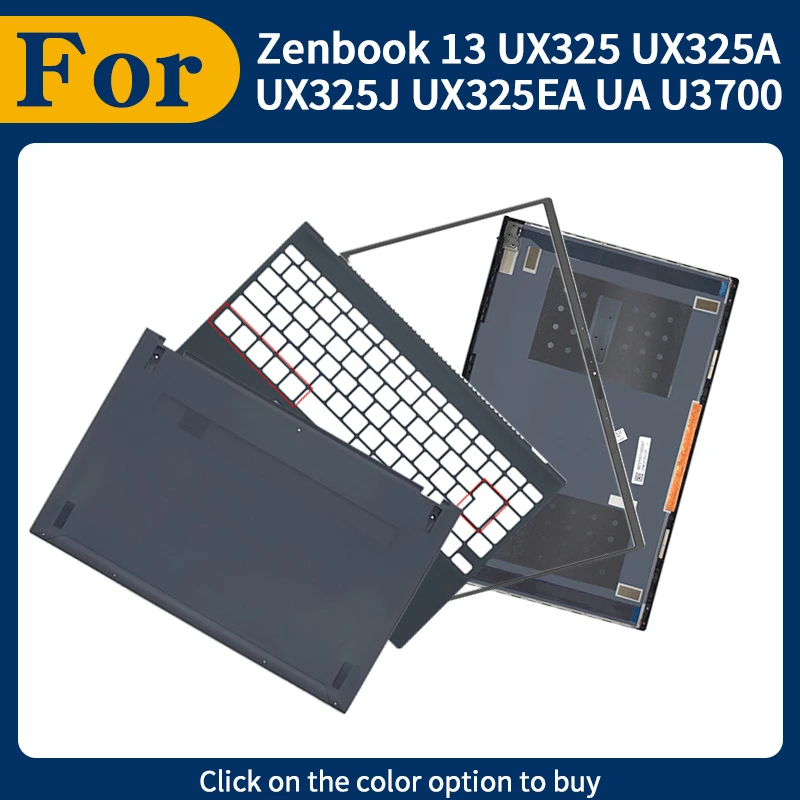 New Replace Cover For Zenbook 13 UX325 UX325A UX325J UX325E LCD Screen Back Cover Front Bezel Hinges Palmrest Lower Bottom Case