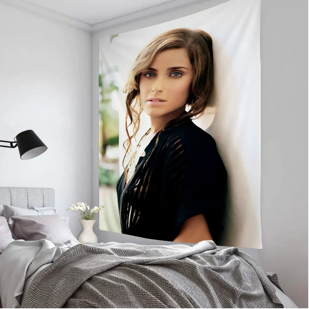 Singer Nelly Furtado Anime Tapestry Hippie Flower Wall Carpets Dorm Decor Cheap Hippie Wall Hanging