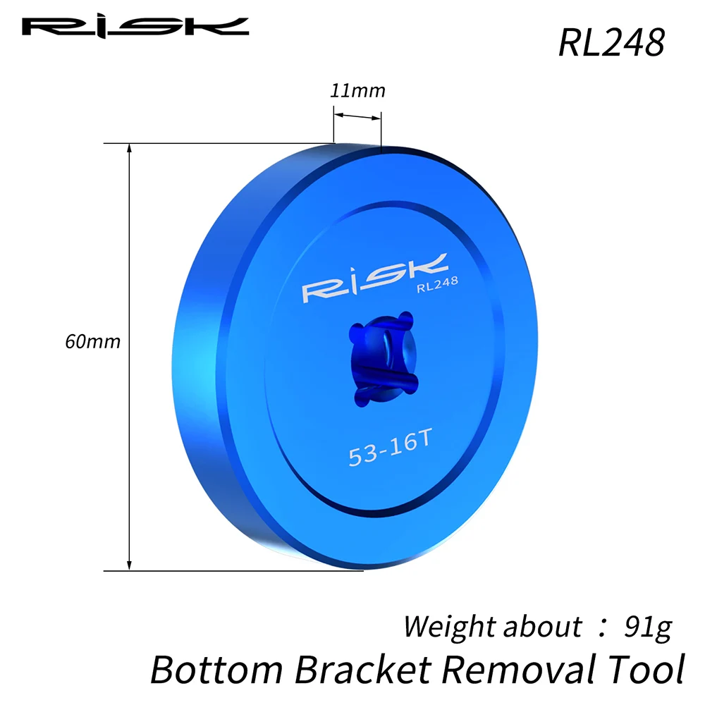 RISK 53-16T Bottom Bracket Removal Tool Kit For Colnago BB T45 Bicycle Bottom Bracket Cup Auxiliary Tools 3/8\