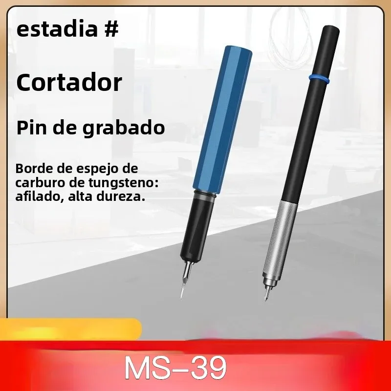 Stedi MS-39 cuchillo de Hobby modelo de acero de alta dureza/punta de trazado herramienta artesanal de grabado para hacer modelos cuchillo de empuje de tallado