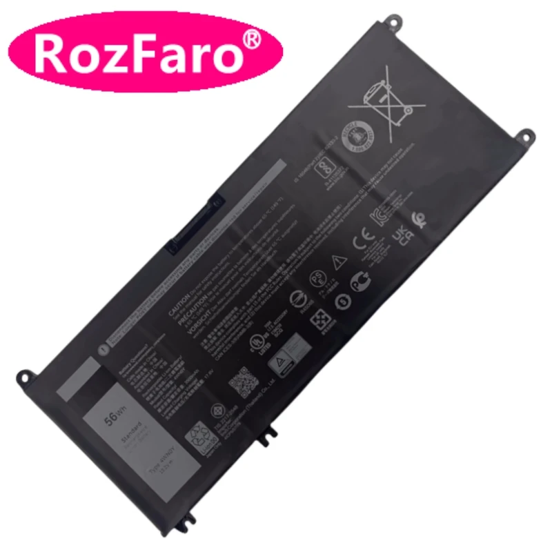 

RozFaro 4WNOY 33YDH JYFV9 M245Y Battery For Dell Inspiron 7353 7588 Latitude 3000 3380 3480 3490 3580 3590 Vostro 15 7570 7580