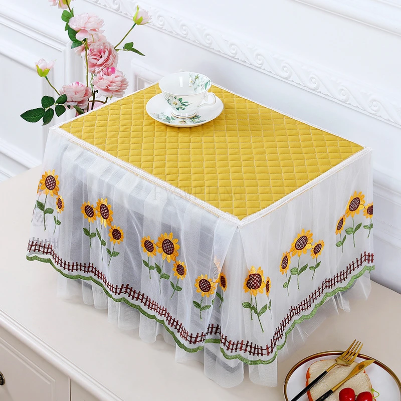 Microwave Oven Dust Cover All-Inclusive Electric Oven Oil-Proof Lace Cover Cloth Printer Cover Towel Universal Decorative Mat